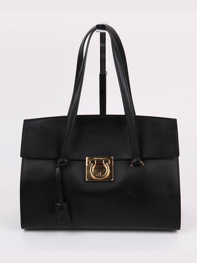 Ferragamo Black Gancini Mara Women s Tote Bag - SALVATORE FERRAGAMO - BALAAN 1