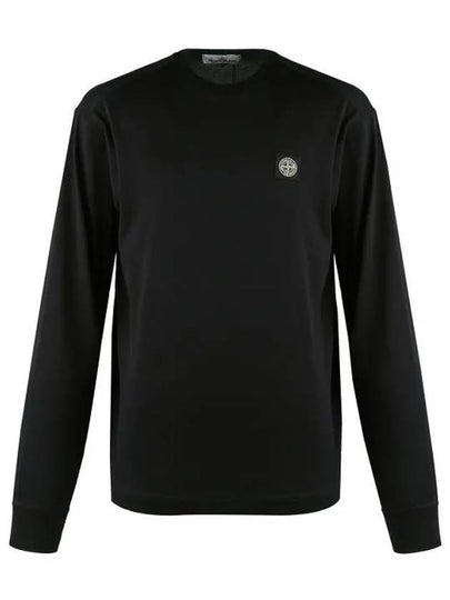 Wappen Patch Long Sleeve T-Shirt Black - STONE ISLAND - BALAAN 2