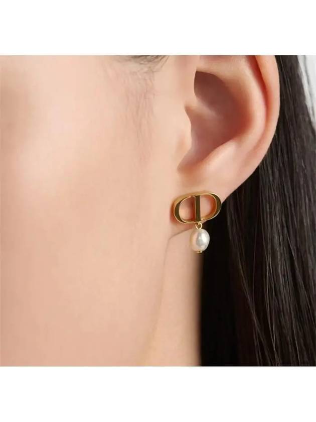 Women's Petit CD Earrings Gold - DIOR - BALAAN 4