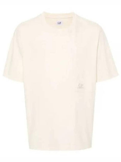 20/1 Jersey Pocket Short Sleeve T-Shirt Beige - CP COMPANY - BALAAN 2