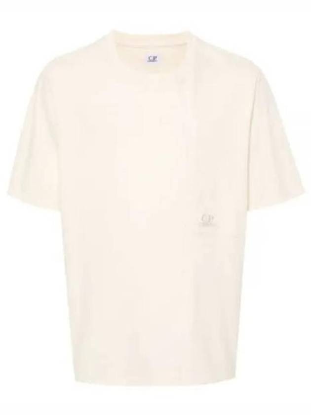 20/1 Jersey Pocket Short Sleeve T-Shirt Beige - CP COMPANY - BALAAN 2