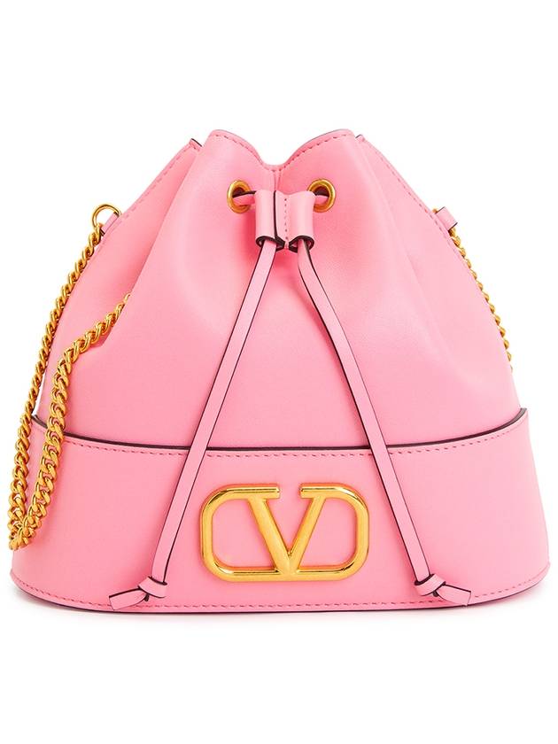 V Logo Signature Women's Chain Bucket Bag P0T83HPF ZQQ - VALENTINO - BALAAN 1