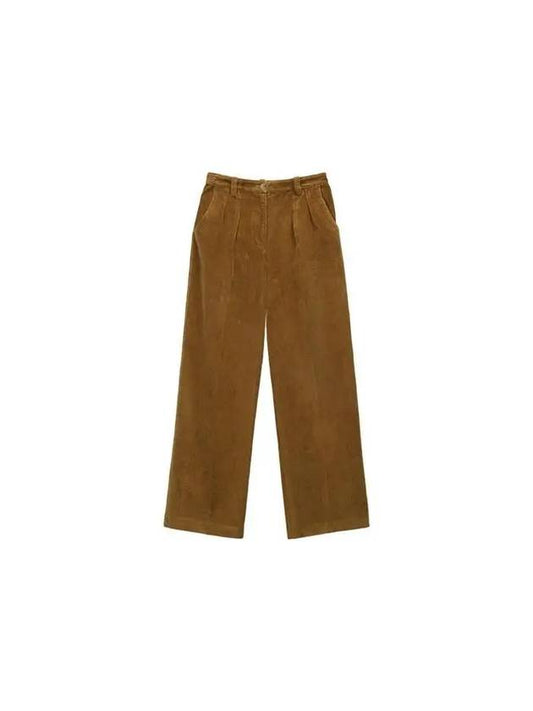 Women's Tressie Straight Pants Camel - A.P.C. - BALAAN 1