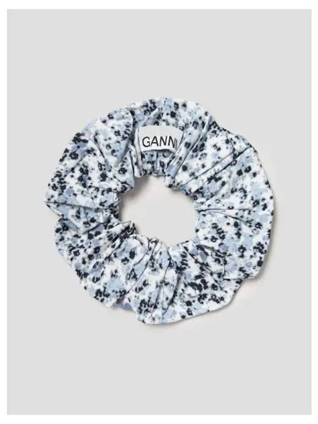 Printed cotton scrunchie headband Gracier Lake domestic product GM0024052059254 - GANNI - BALAAN 1