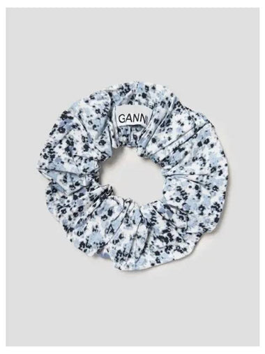 Printed cotton scrunchie headband glazer rake domestic product GM0024052059254 - GANNI - BALAAN 1