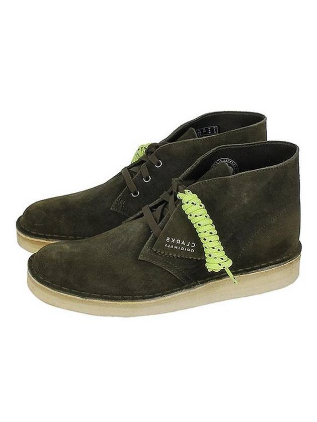 Desert Coal Suede Ankle Boots Olive - CLARKS - BALAAN 1