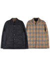 Reversible Vintage Check Thermoregulated Overshirt Jacket Black - BURBERRY - BALAAN 2