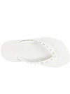 Ruby Rubber Flip Flops White - CHRISTIAN LOUBOUTIN - BALAAN.