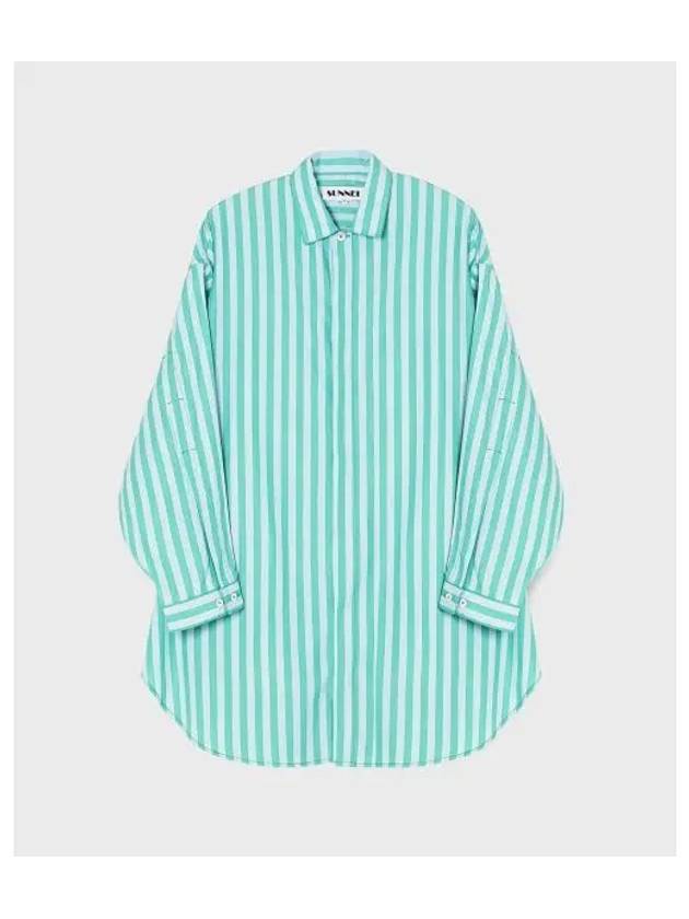 U Mega Overshirt Mint Green OVER SHIRT CLOUD AZURE - SUNNEI - BALAAN 1