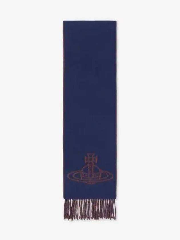 ORB Logo Muffler Blue - VIVIENNE WESTWOOD - BALAAN 2