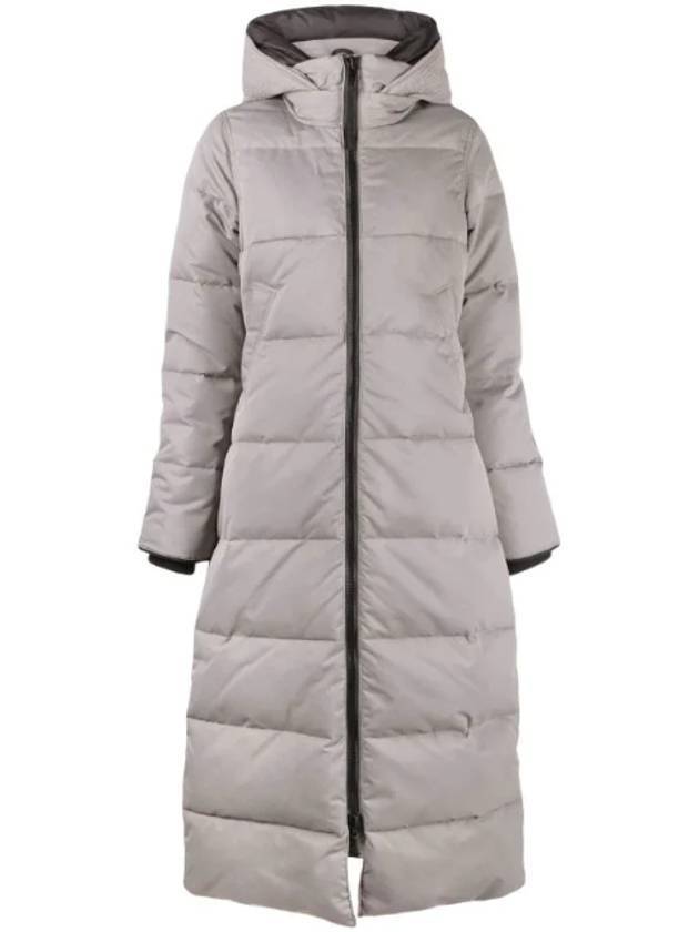 Mystique Satin Long Parka Padding Willow Grey - CANADA GOOSE - BALAAN 1