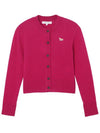 Baby Fox Cardigan Fuchsia Pink Women s - MAISON KITSUNE - BALAAN 5