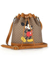 GG Disney Mickey Small Bucket Bag Brown - GUCCI - BALAAN.