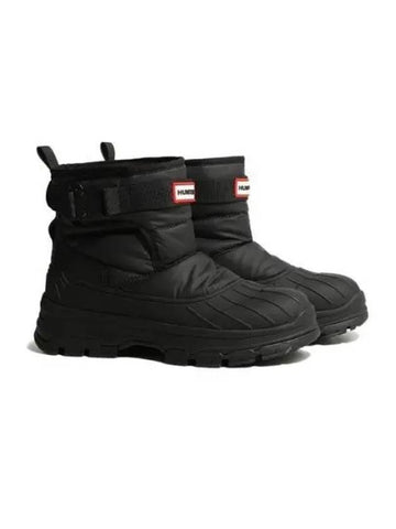 Intrepid Buckle Short Snow Boots Black WFS2000NYRBLK - HUNTER - BALAAN 1