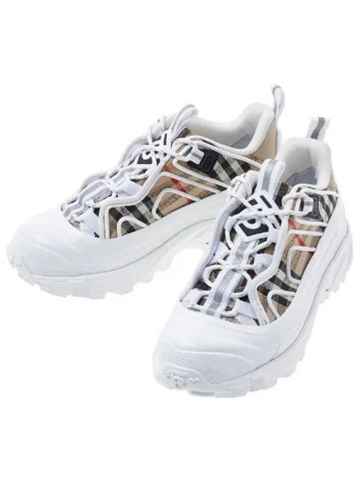 Check Arthur Low Top Sneakers Beige - BURBERRY - BALAAN 2