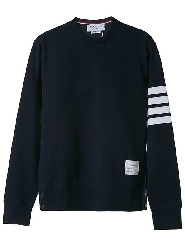 4 Bar Loopback Jersey Sweatshirt Navy - THOM BROWNE - BALAAN 2