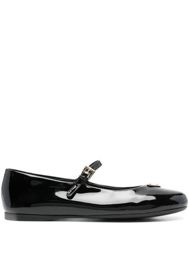 Patent Leather Ballerinas Black - PRADA - BALAAN 1