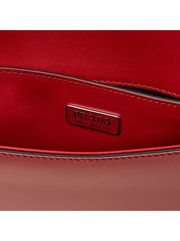 Brushed Leather Femme Bag Scarlet - PRADA - BALAAN 11