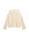 Women's Papyrus Colored Cotton Hoodie Beige - GOLDEN GOOSE - BALAAN 2