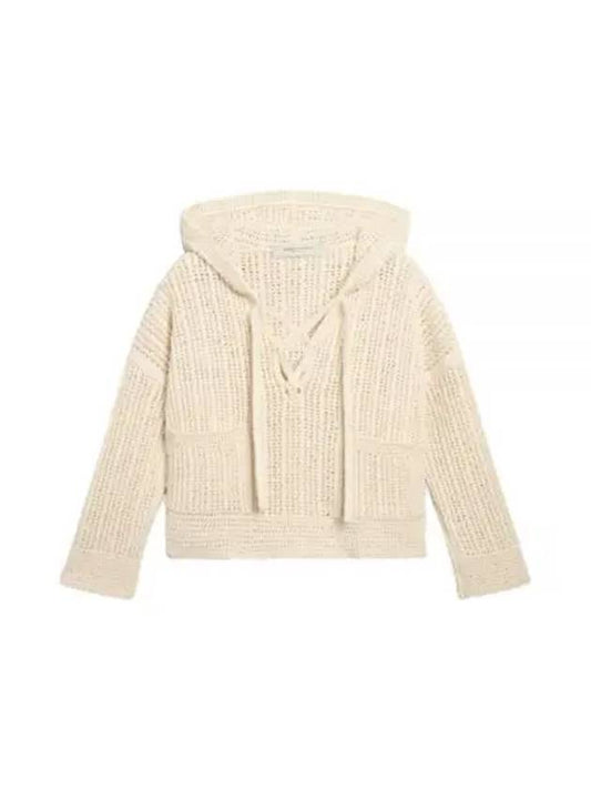 Women's Papyrus Colored Cotton Hoodie Beige - GOLDEN GOOSE - BALAAN 2