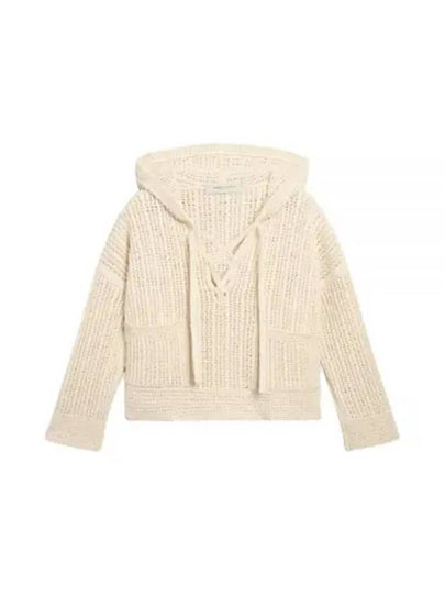 Women's Papyrus Colored Cotton Hoodie Beige - GOLDEN GOOSE - BALAAN 2