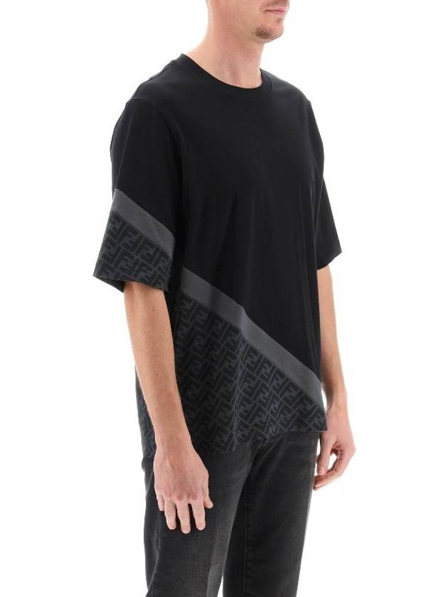 Jersey Short Sleeve T-Shirt Black - FENDI - BALAAN 3