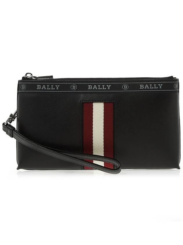 Beryer HP Logo Tape Clutch Bag Black - BALLY - BALAAN 2