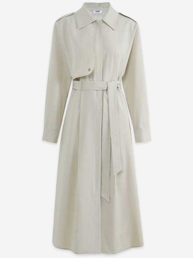 Classic Curl Trench Long Dress - MICANE - BALAAN 7