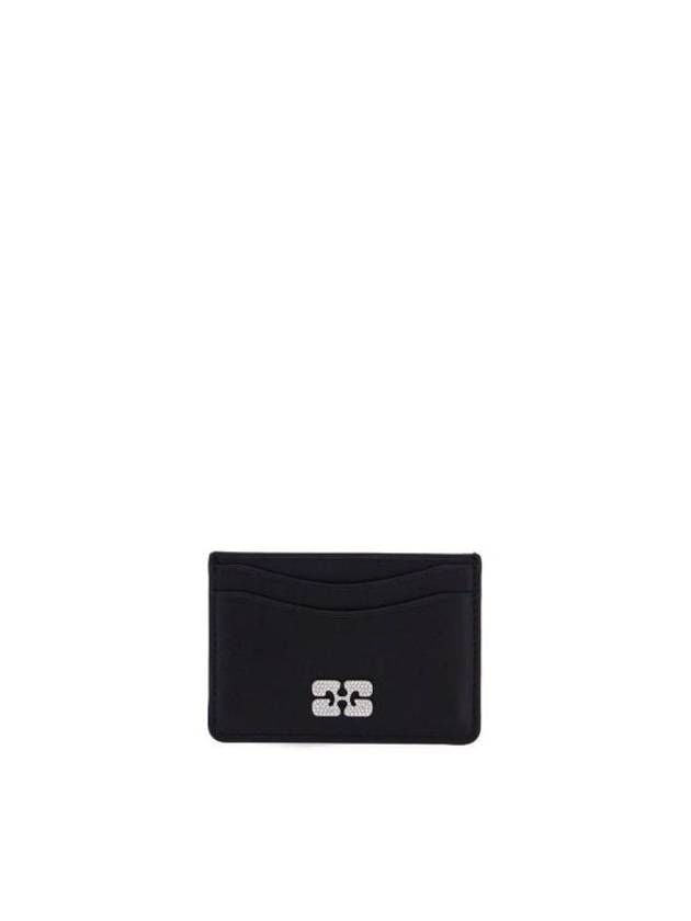 Bou Butterfly Card Wallet Black - GANNI - BALAAN 2