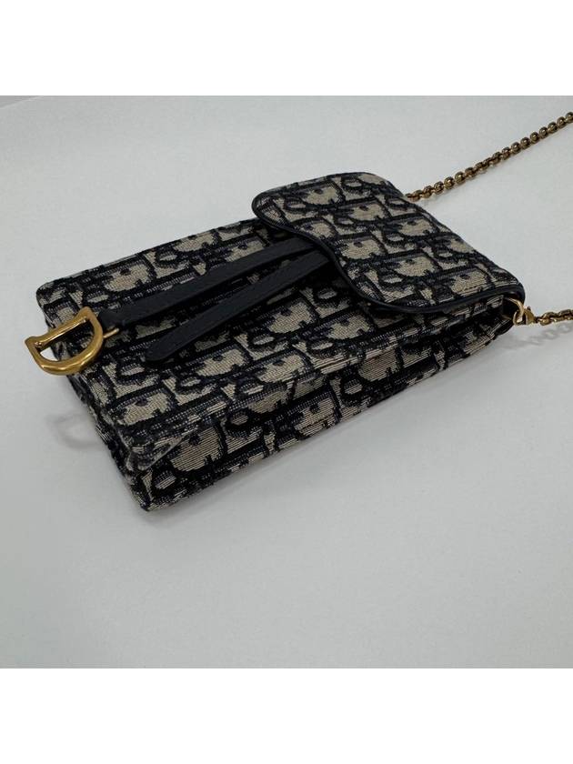 Oblique Chain Phone Holder Bag Cross S5641CTZQ M928 - DIOR - BALAAN 6