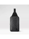 Avenue AVENUE Leather Sling Bag Black Silver - LOUIS VUITTON - BALAAN 2