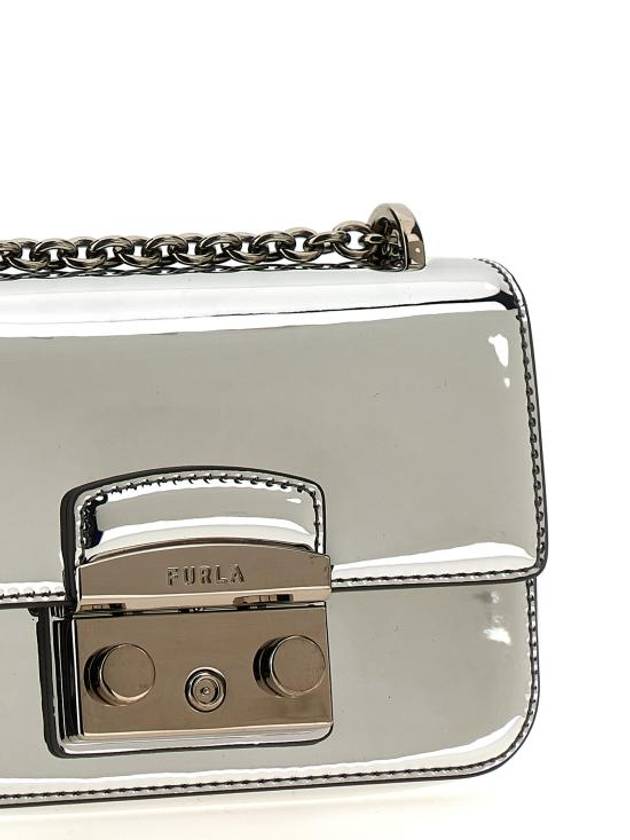 Borsetta Metropolis Mini Cross Bag Silver - FURLA - BALAAN 4