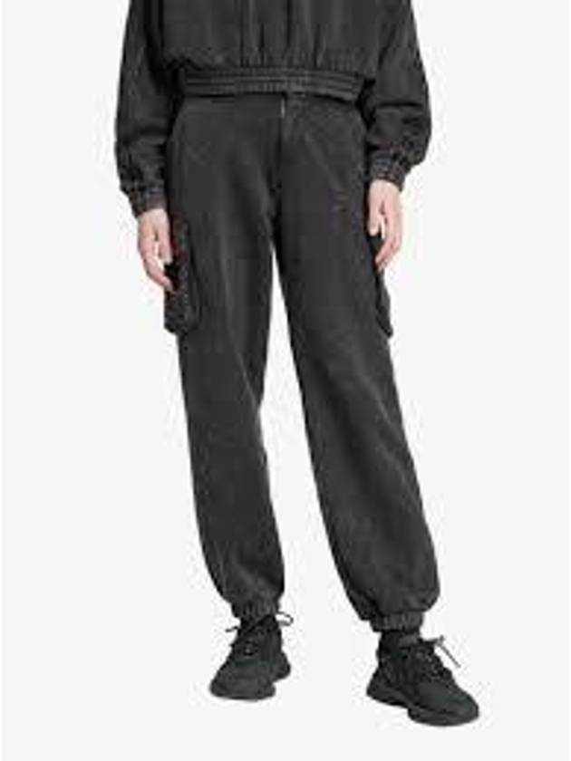 Washed Cargo Track Pants Black - ADIDAS - BALAAN 2