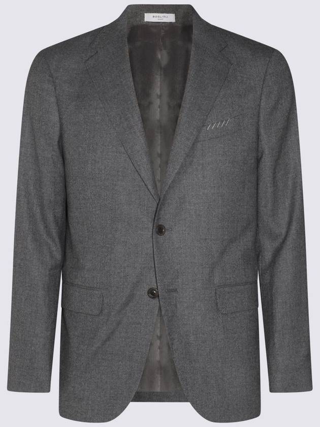 Boglioli Grey Wool Suit - BOGLIOLI - BALAAN 2