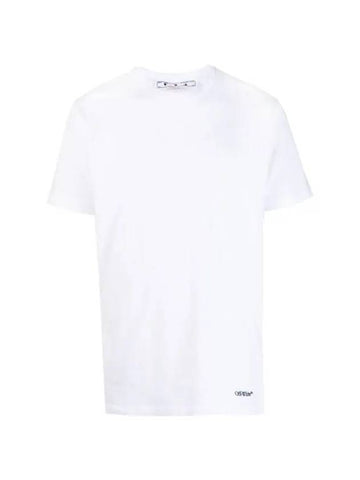 Scrubble Diag Slim Short Sleeve T-Shirt White - OFF WHITE - BALAAN 1