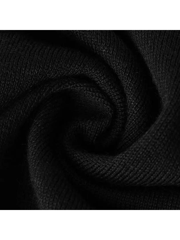 Wool Knit Turtleneck Black - STONE ISLAND - BALAAN 7