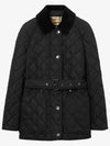 Diamond Quilted Nylon Jacket Black - BURBERRY - BALAAN 2