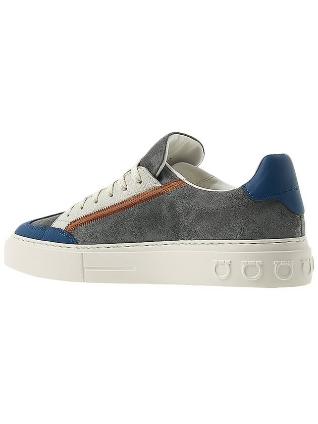 Gancini logo patch sneakers BORG5 MEDITERRANEO 0757670 - SALVATORE FERRAGAMO - BALAAN 3