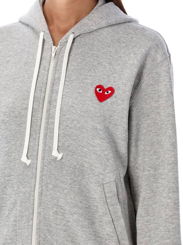 Comme Des Garçons Play Red Heart Zipped Hoodie - COMME DES GARCONS PLAY - BALAAN 3