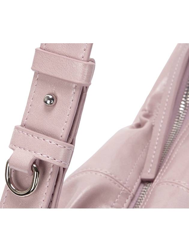 Half Shirring Ribbon Round Shoulder Bag Pink - MATIN KIM - BALAAN 5