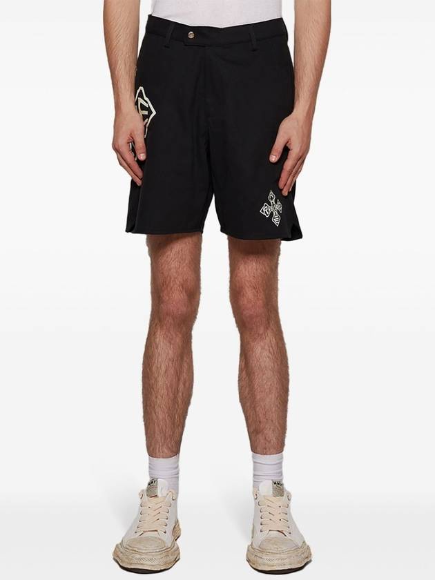 RHUDE CROSS LOGO TWILL SHORT - RHUDE - BALAAN 3