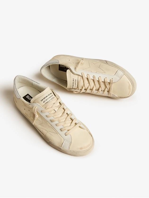 Superstar Leather Low Top Sneakers Silver Beige - GOLDEN GOOSE - BALAAN 4