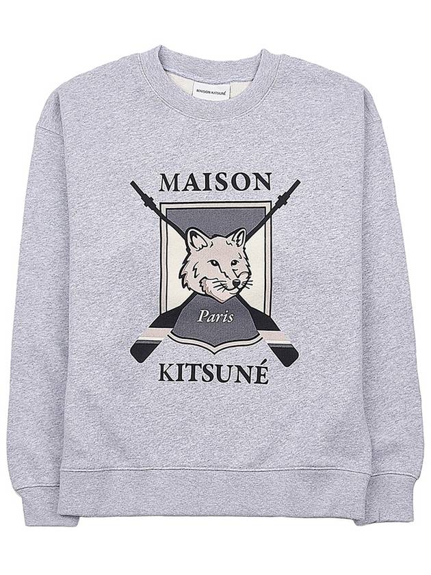 Maison Kitsune Women's College Fox Print Comfort Sweatshirt LW00306KM0307 LGM - MAISON KITSUNE - BALAAN 10