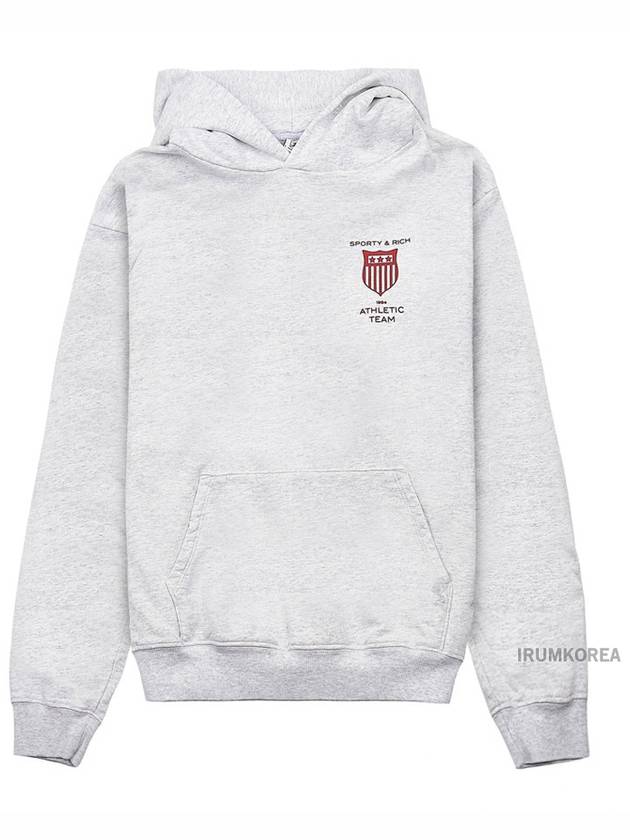 Athletic Team Hoodie Grey - SPORTY & RICH - BALAAN 3