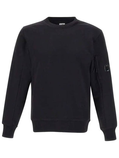 Light Fleece Sweatshirt Black - CP COMPANY - BALAAN 2