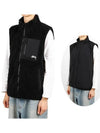 118528 F 0001 BLACK Sherpa Reversible Vest - STUSSY - BALAAN 1