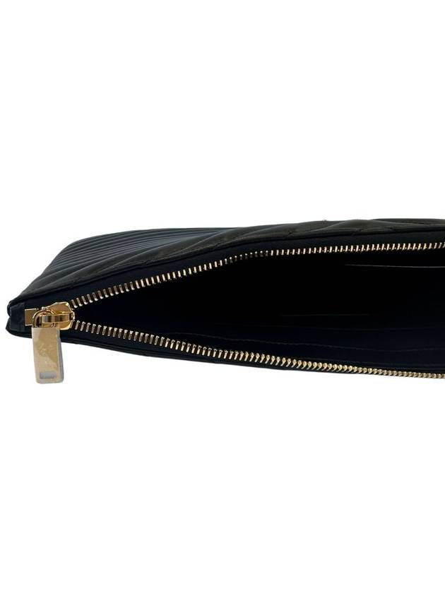 Monogram Chevron Gold Clutch Plated Medium 559193 CWU01 - SAINT LAURENT - BALAAN 6