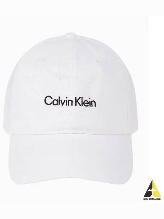 JEANS Unisex CKJ Title Case Logo Ball Cap 4D5021G YAF - CALVIN KLEIN - BALAAN 1