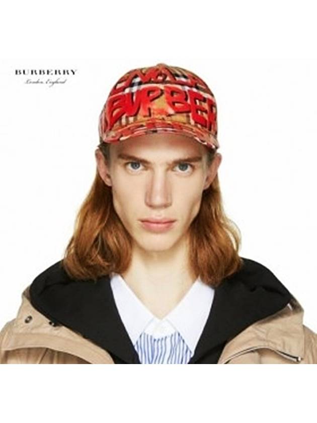 Yellow Graffiti Ball Cap - BURBERRY - BALAAN 9