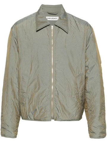 Slight Crinkle Solaro Shining Jacket Olive - OUR LEGACY - BALAAN 1